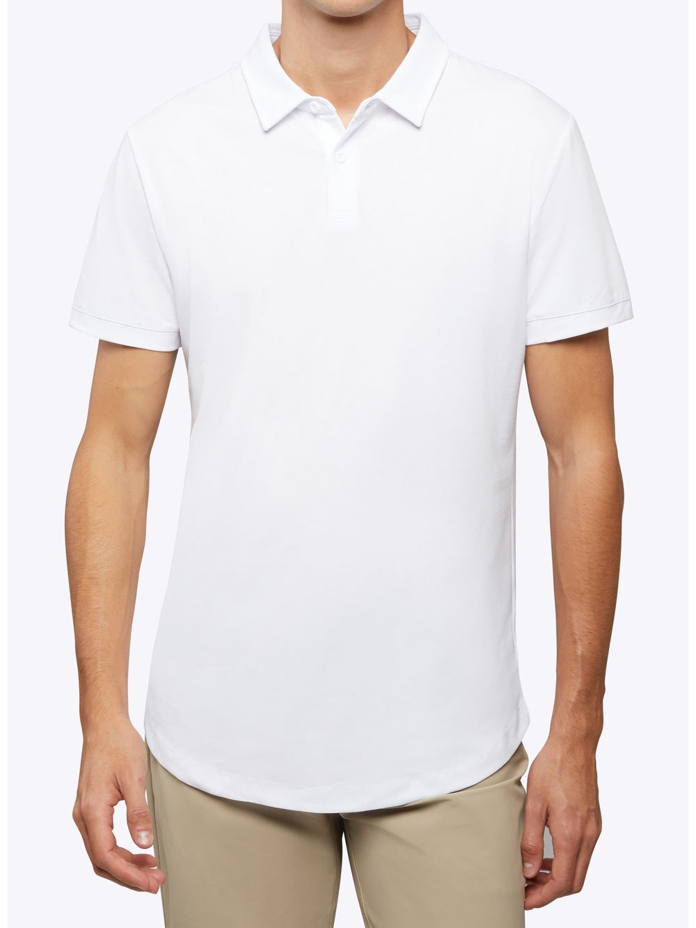 Cuts Clothing White Short Sleeve Polo